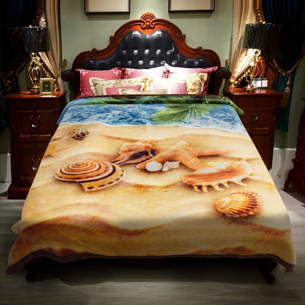 King Size Soft Plush Heavy Thick Fleece Blanket For Winter 2 Ply