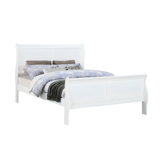 King Size Solid Wood Bed In White - Elegant Bedroom Furniture With French Drawers And Metal Glide Tracks Coating Stylish Furnishings Featuring Drawer Slides Bottoms