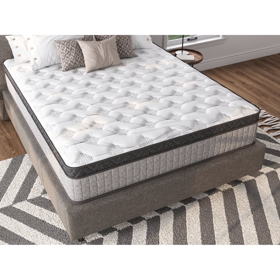 King Size Spring+Foam Mattress / Motion Isolation for a Quiet Sleep