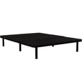 thumbnail image 1 of King Size Upholstered Platform Bed Frame with Storage, Modern Black Bed Base with Strong Metal Frame, No Box Spring Needed, 1 of 5
