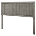 thumbnail image 1 of King Size Wood Modern Contemporary Urban Design Headboard, Bedroom Master Guest Suite, Gray, 1 of 9
