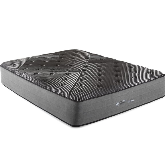 King - Sized 14 - inch Mattress | Ice Cover for a Cooler Sleep | Silver and Graphite in Elate Visco for Pressure Relief | Adjustable with Perimeter Unit