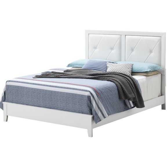 King - Sized White Bed | Personalized Assembly, Stable Build | Bedroom Decorating