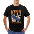thumbnail image 1 of King Skateboard with Skateboarder Men’s Graphic T-shirt Vintage Short Sleeve Sport Tee Black 2XL, 1 of 5