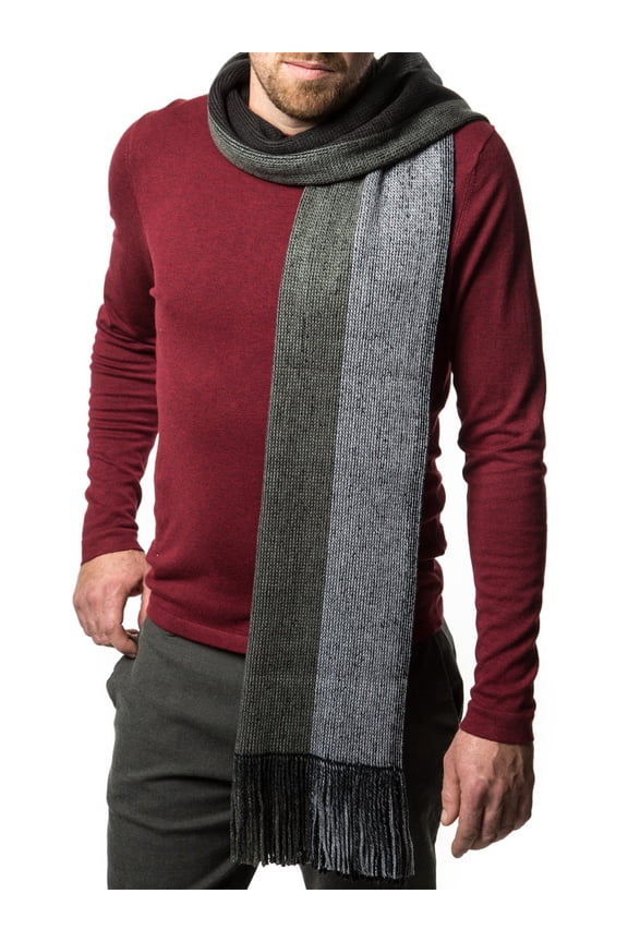 King Striped Knit Scarf