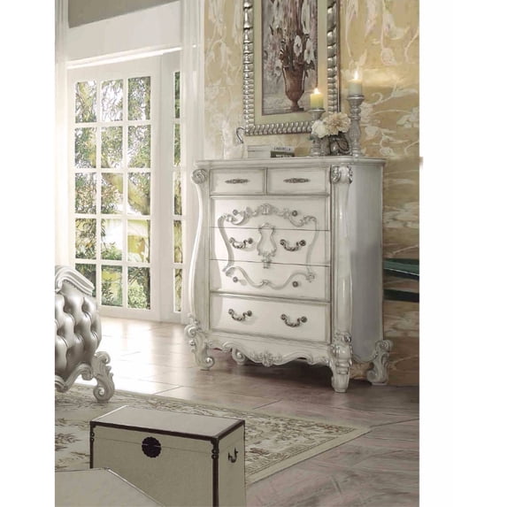 King Style Chest, Bone White
