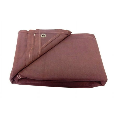 King Tarpaulin 6 ft. x 8 ft. Heavy Duty Canvas Tarp Brown