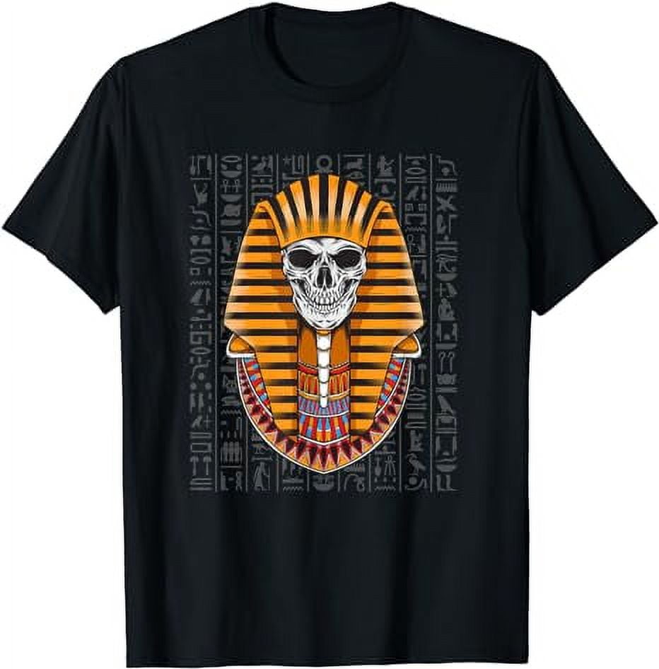 King Tut Skull | Tutankhamun | Hieroglyphs T-Shirt - Walmart.com