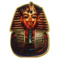 thumbnail image 1 of King Tut Tutankhamun Embroidered Iron-on Foto Patch, 1 of 1