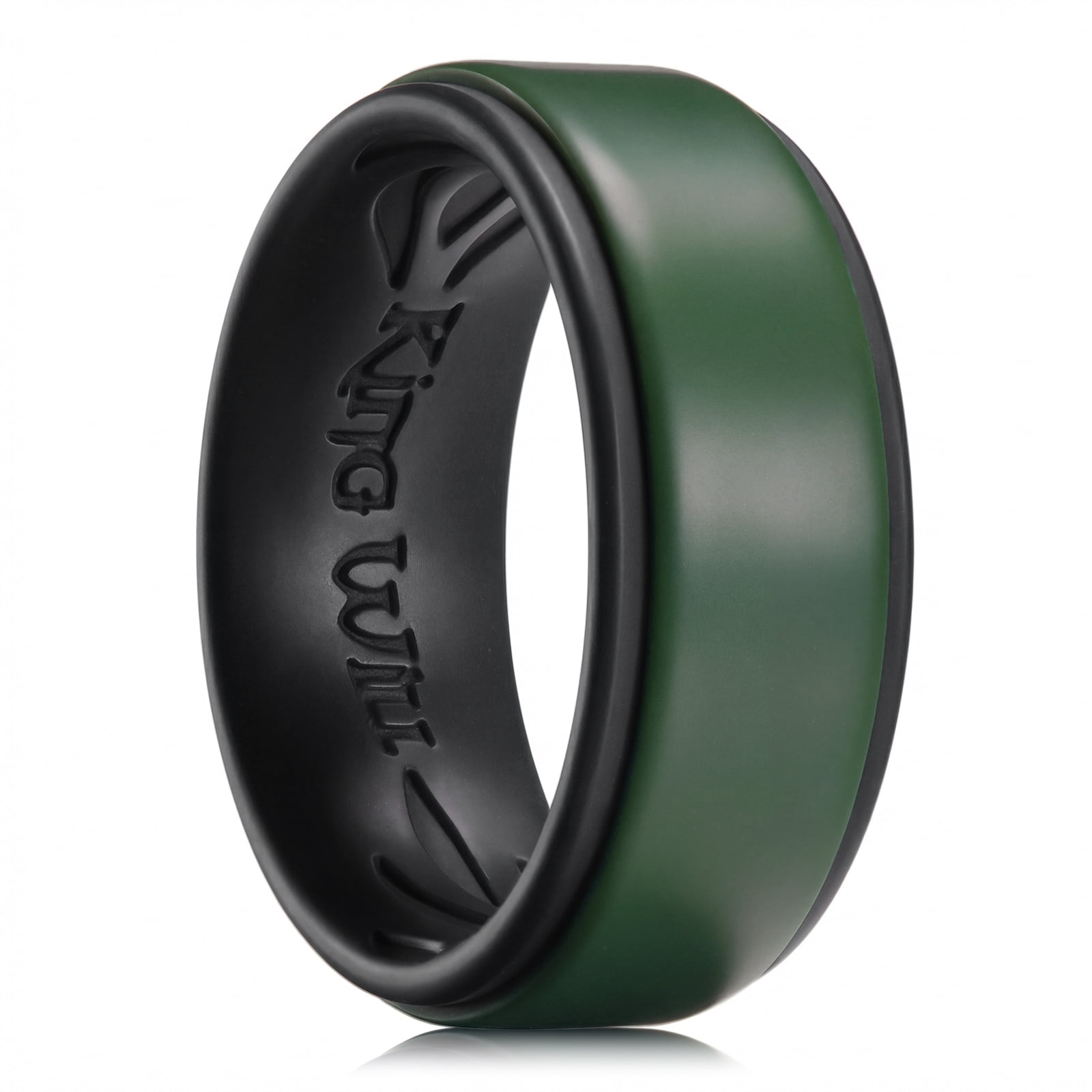King Will 3 Pcs Mens Silicone Rings Unisex Rubber Wedding Band ...