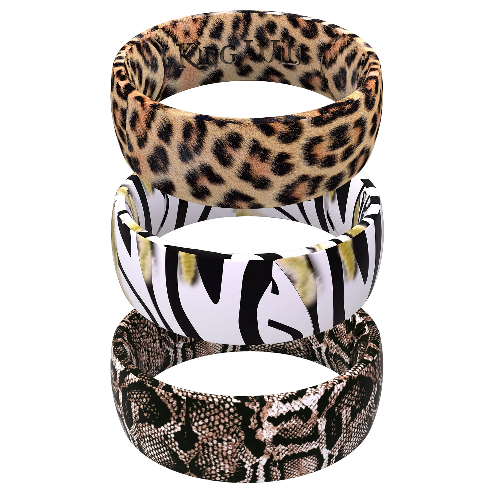 King Will 3PC Mens Silicone Rings Unisex Rubber Wedding Bands Wild ...