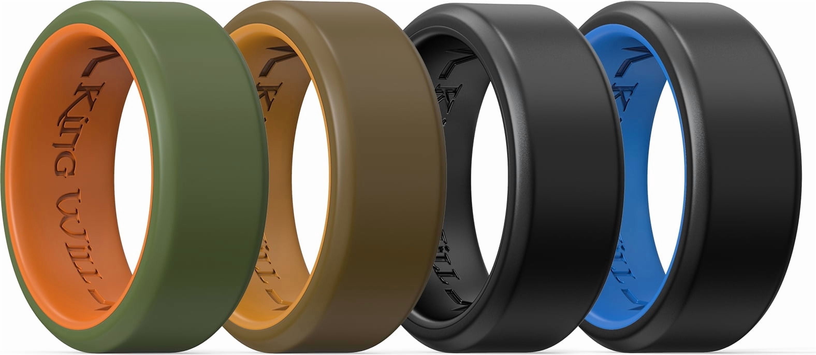 King Will, Silicone Rings, Size 11, Breathable Rubber Wedding Bands ...