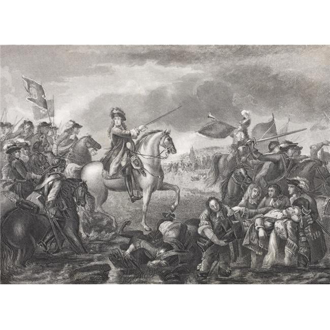 King William III 1650 - 1702 At The Battle of The Boyne Ireland In 1690 ...