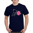 thumbnail image 1 of King With Heart Puzzle T-Shirt Men -Smartprints Designs, Male XX-Large, 1 of 4