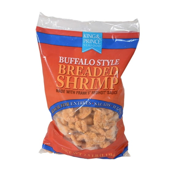 King and Prince Buffalo Spicy Shrimp, 2.5 Pound - 4 per case.
