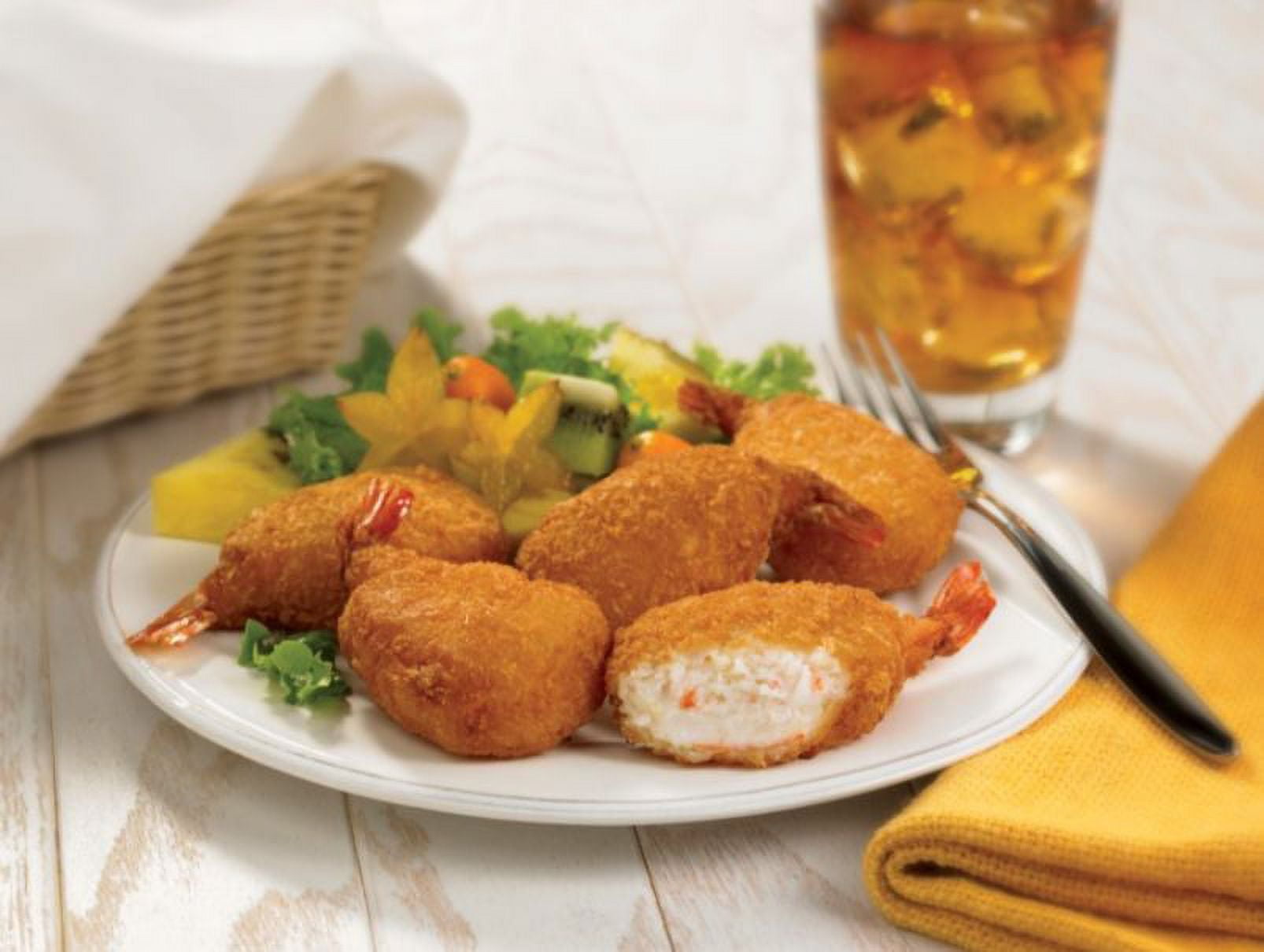 King and Prince Seafood Mrs Friday Gourmet Breaded Stuffed Shrimp, 3 Pound - 4 per case.