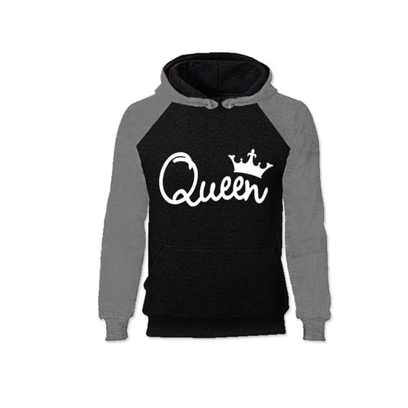 King and Queen Couple Matching Hoodie & Jogger Pants Set