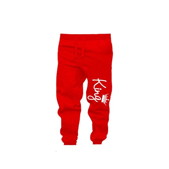 King and Queen Couple Matching Hoodie & Jogger Pants Set