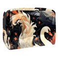 thumbnail image 1 of SwanPVC Cosmetic Makeup Bag with Zipper, Printed Design - Ideal Makeup Case, Small Pouch, Small Travel Toiletry Bag for Women - Makeup Storage Bag for Ladies and Girls - for Travel, 1 of 6