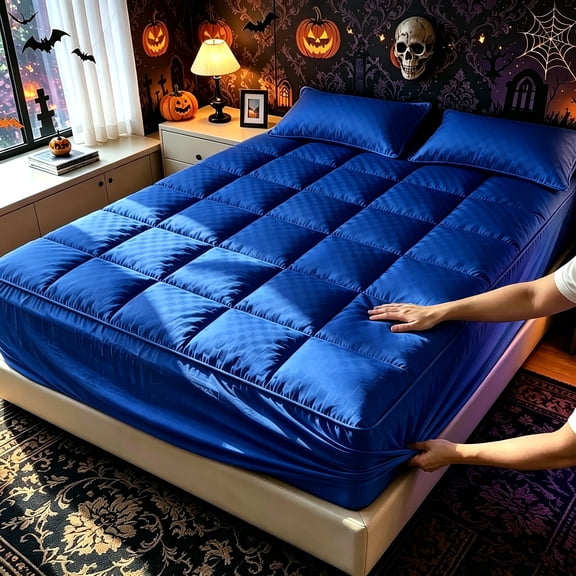 King mattress topper, soft and lightweight thin mattress for summer, available in various sizes