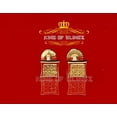 thumbnail image 1 of King of Bling's 0.05ct Diamond 925 Sterling Silver Yellow Stud Women's/ Men's Square Earrings, 1 of 11