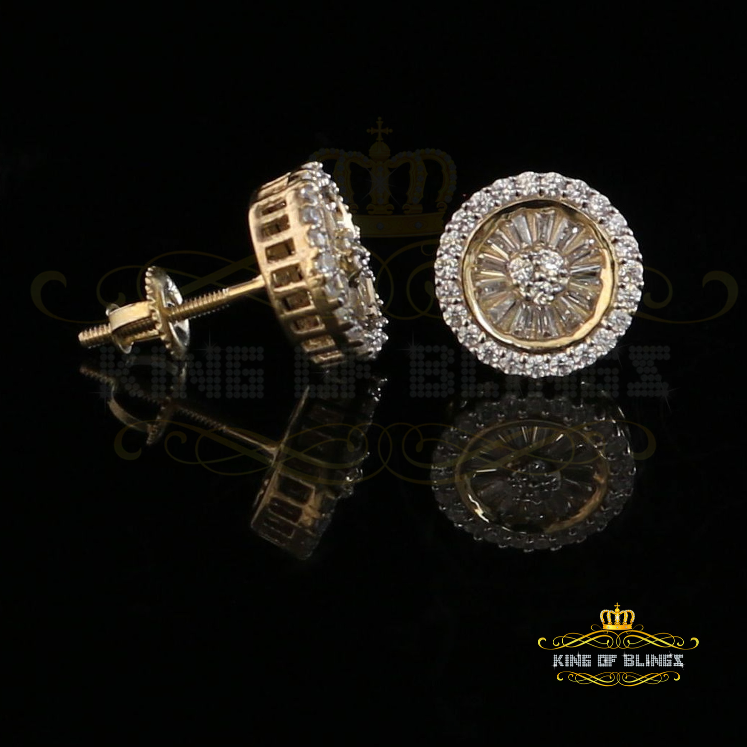 Ciondolo Uomo Argento 925 A Forma Di Mattone Eschimese – Zirconi Cubici Blu – Stile Hip Hop - Foto 5