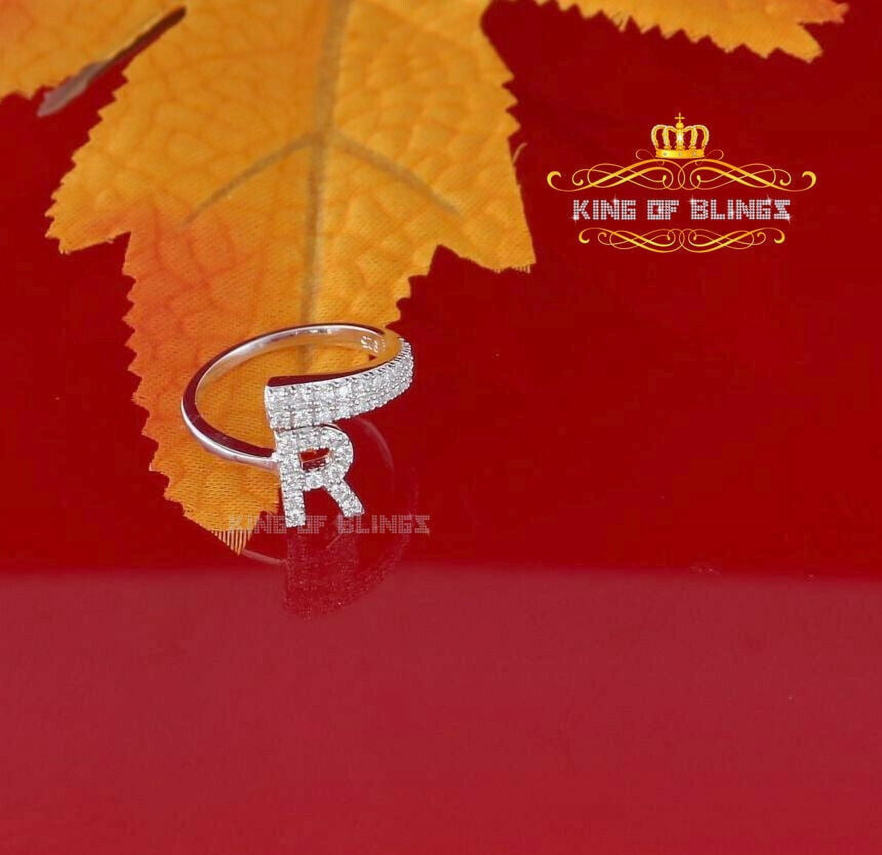 King of Bling's 1.00ct Cubic Zirconia 925 Sterling White Silver ...