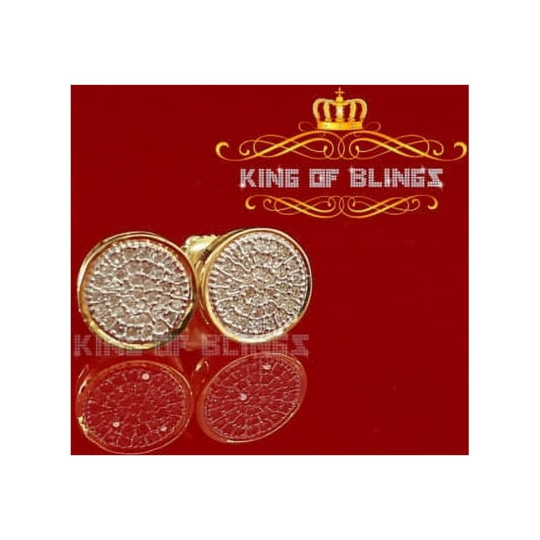MEN'S STUD EARRINGS 0.15CT ROUND DIAMOND 10K YELLOW GOLD MEN'S STUD EARRINGS 0.15CT ROUND DIAMOND 10K YELLOW GOLD