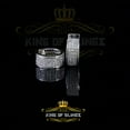 thumbnail image 1 of King of Bling's Hip Hop White 925 Silver 0.66ct Cubic Zirconia Women's & Men's Hoop Earrings, 1 of 1
