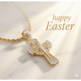 thumbnail image 1 of King of Blings Cross White Diamond Necklace Pendants 0.33 ct. t.w. 925 Sterling, Silver (Gift Box), 1 of 14