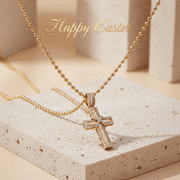 King of Blings Womens Yellow 925 Silver 2.0ct VVS D Clr. Moissanite Baguette Cross Pendant for