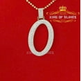 thumbnail image 1 of King of Bling's Yellow 925 Sterling Silver ALPHABET 'O' Pendant with 3.88ct Cubic Zirconia Stone, 1 of 1