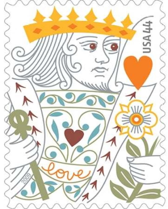 King of Hearts Canvas Art - US POSTAL SERVICE (22 x 28)