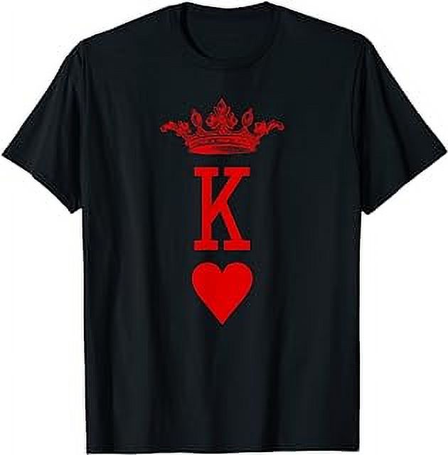 King of Hearts Vintage Crown Engraving Card TShirt TShirt