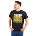 thumbnail image 1 of King of Kings Jesus Christ Believer Men's Graphic T Shirt Tees Brisco Brands S, 1 of 6