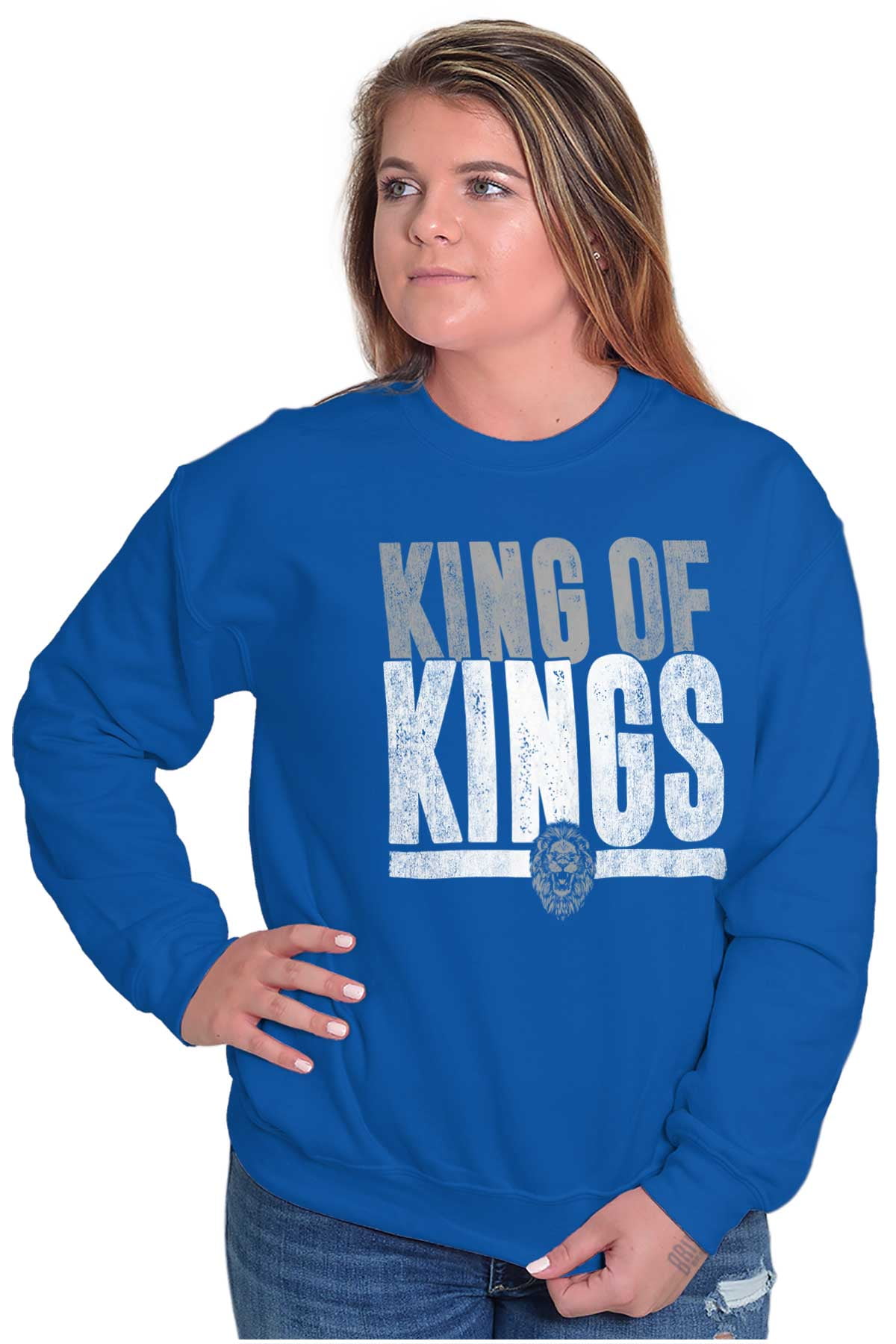 King of Kings Jesus Christ Believer Sweatshirt for Men or Women Brisco
