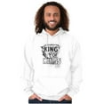 thumbnail image 1 of King of Kings Jesus Christ Religious Unisex Plus Fleece Graphic Hoodie Brisco Brands 4X, 1 of 5