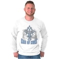 thumbnail image 1 of King of Kings Jesus Lion Christian Men's Long Sleeve Tee T Shirt Brisco Brands S, 1 of 6