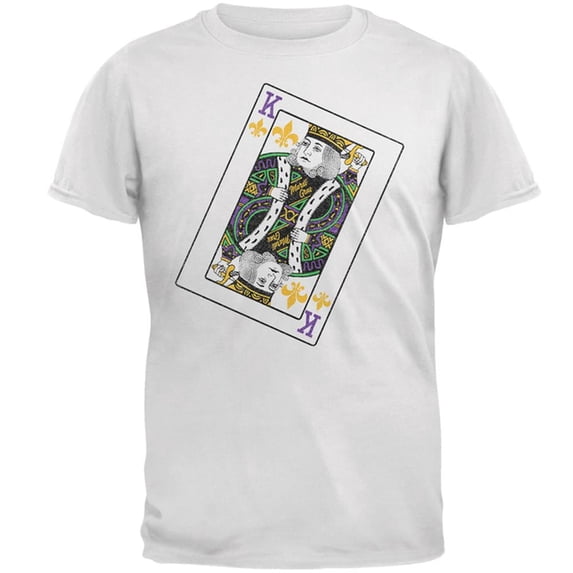 King of Mardi Gras Card Mens T Shirt White X-LG