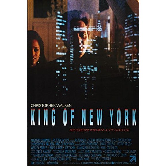 King of New York (1990) Movie Poster 24x36 inches Christopher Walken