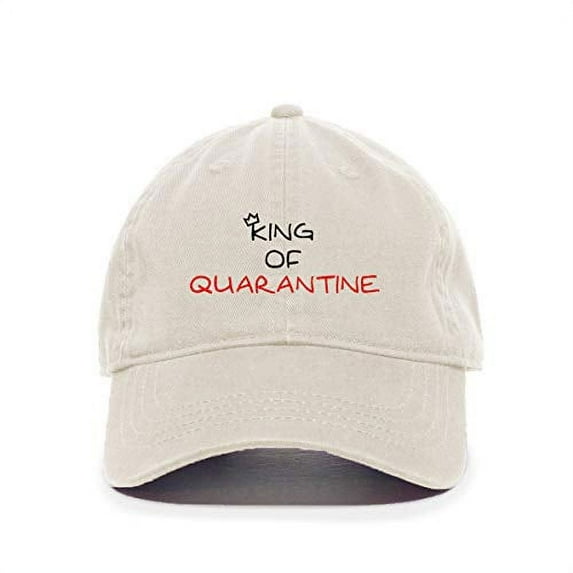 King of Quarantine Baseball Cap Embroidered Cotton Adjustable Dad Hat