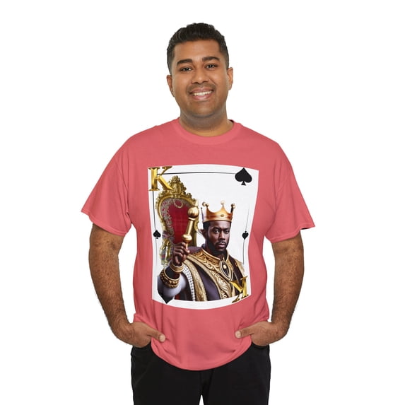 King of Spades African American graphic playing card tee, mens tshirts
