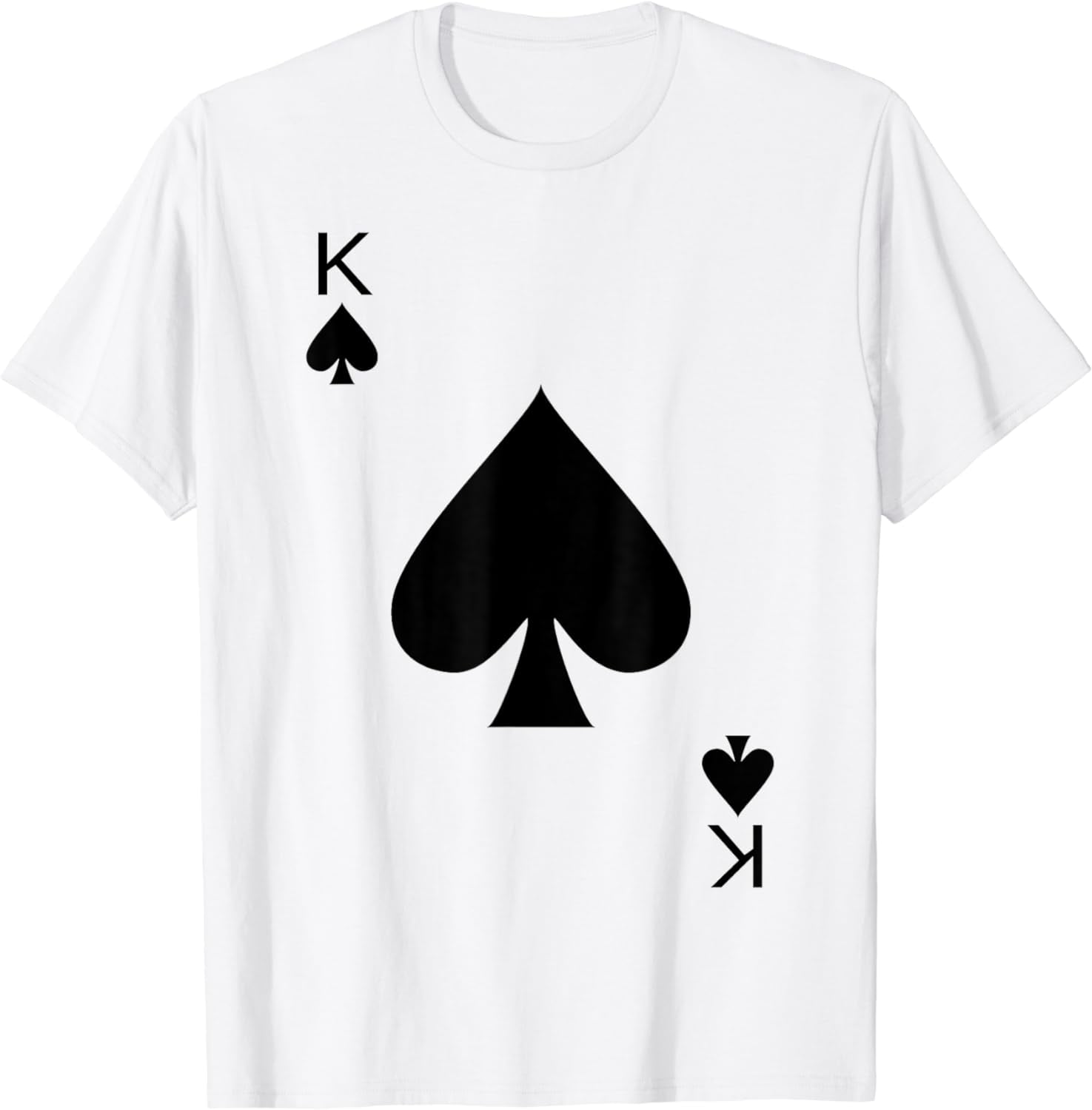 King of Spades Deck of Cards Halloween Costume Cotton TShirt