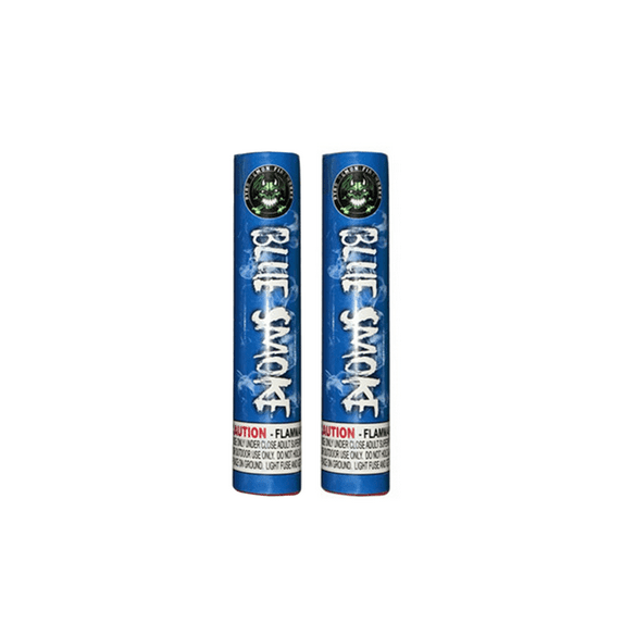 King of Sparklers Blue Smoke Bomb Halloween Party Gender Reveal Supplies Colorful Effect Confetti Smoker (Blue 2PC)