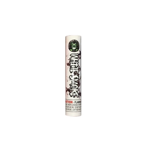 King of Sparklers Smoke Bomb Halloween Party Supplies Colorful Effect Confetti Smoker (White 1PC)