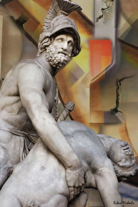 King of Sparta Canvas Art - Robert Michaels (11 x 16)