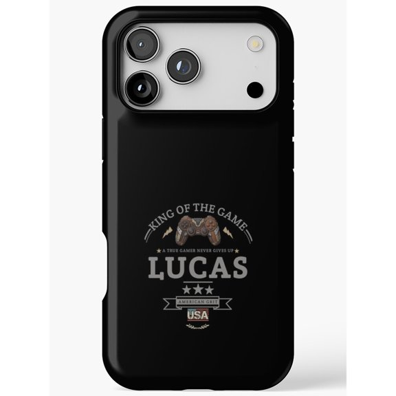 King of the Game Controller and Stars Tough Phone Case, Dual-Layer Polycarbonate and TPU, for Apple iPhone