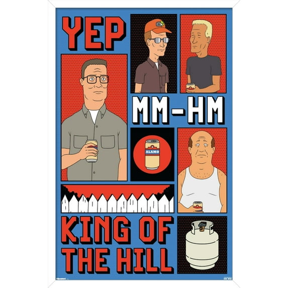 King of the Hill (2025) - The Neighbors of Arlen MM-HM Wall Poster, 22.375" x 34" Framed