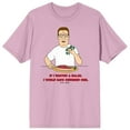 thumbnail image 1 of King of the Hill If I Wanted A Salad, I Would Have Ordered One Men's Pink Short Sleeve Crew Neck Tee-Medium, 1 of 7