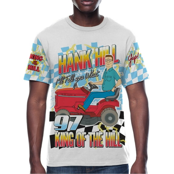 King of the Hill, Mens GraphicTee, King Hank Race, Sizes S-3XL